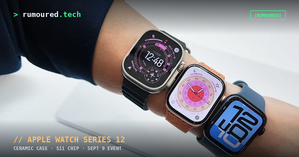 Apple Watch lineup — Series 12 rumour hub