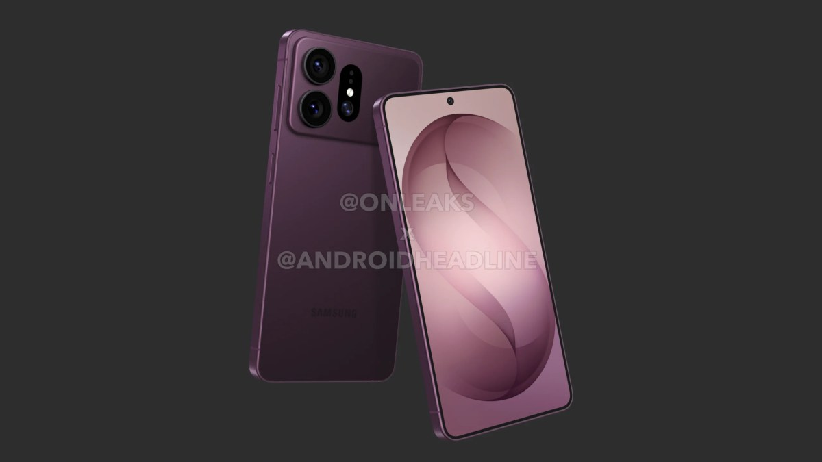 Galaxy S27 Pro leaked render showing the front and rear design
