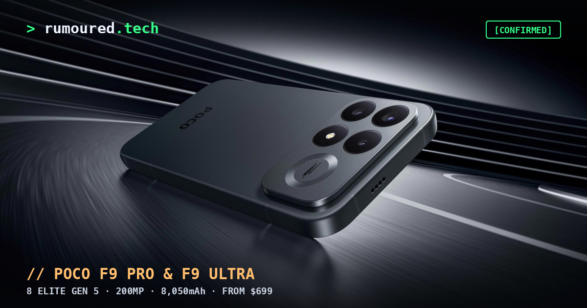 Poco F9 Pro flagship phone in black