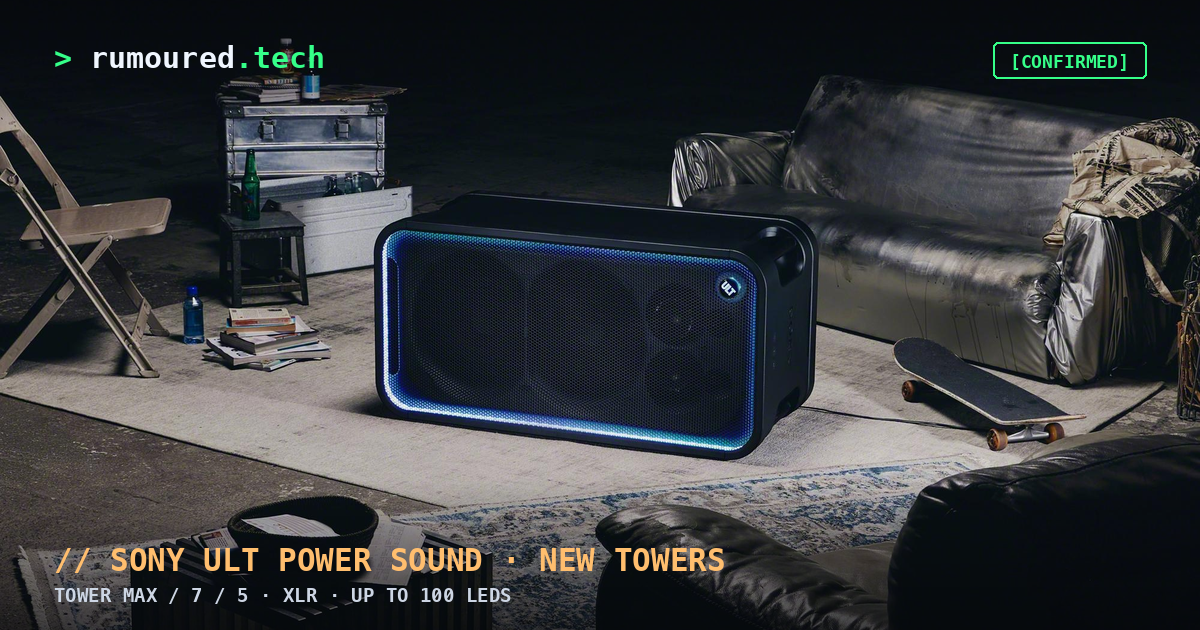Sony ULT Power Sound Tower Max party speaker